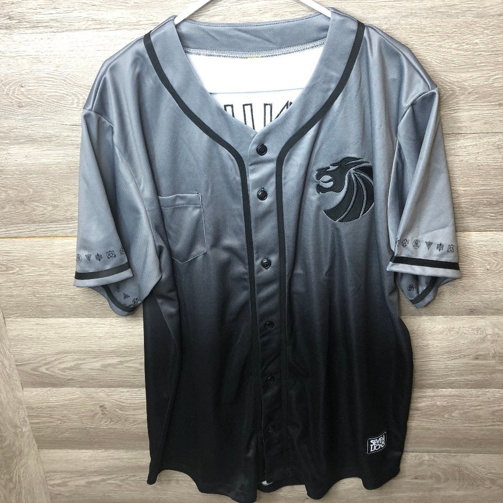 Seven Lions Mens Size 2XL Grey Jersey Shirt New